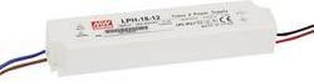 Mean Well LPH-18-12 LED-driver, LED-transformator Constante spanning, Constante stroomsterkte 18 W 0 - 1.5 A 12 V/DC Ni