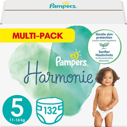 Pampers Harmonie - Maat 5 (11kg-16kg) - 132 Luiers - Multi-Pack