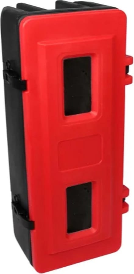Brandblusserkast - zwart - rood