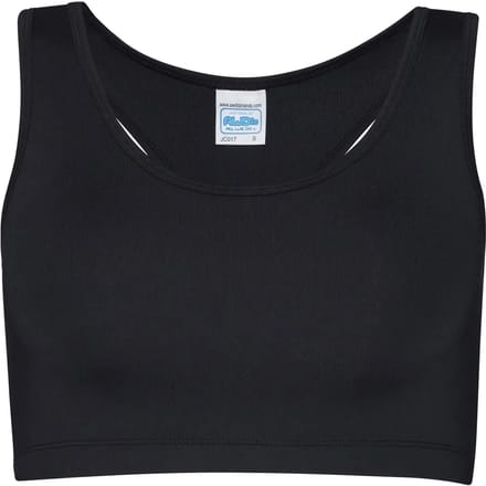 Just Cool Women´s Cool Sports Crop Top JC017 - Jet black - M