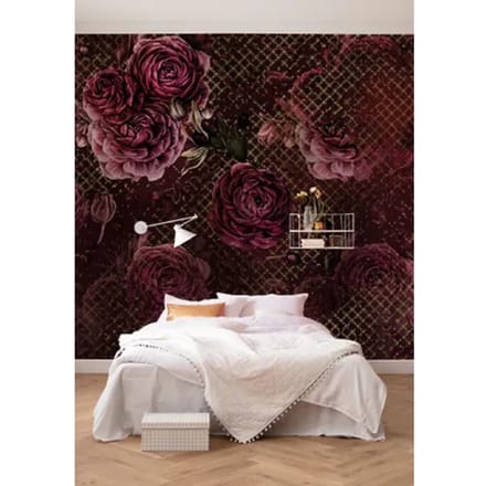 Fotobehang Intens Rood - Meerkleurig - 2,80m X 350cm