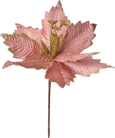 Clayre & Eef Kunstplant Kerstster Ø 24x27 cm Roze Kunststof