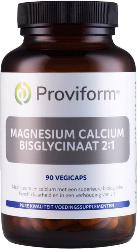 Proviform Magnesium calcium bisglycinaat 2:1 & D3 90 Vegetarische capsules