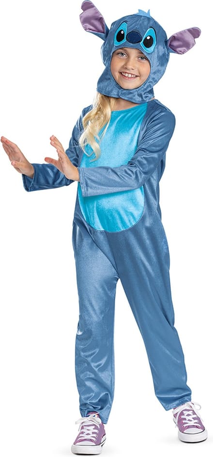 DISNEY - LILO & STITCH, Kostuum Stitch Classic, Maat S (5 - 6 jaar), Kind