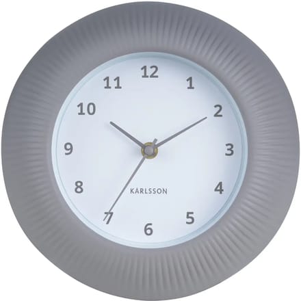 Karlsson Wandklok Tender Rib - Warmgrijs - Ø25cm - Wandklok Scandinavisch