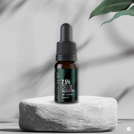 Dutch Hemp CBD-olie 2,5% - 10ml - Broad spectrum