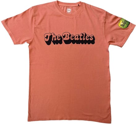 The Beatles - 70s Logo Heren T-shirt - L - Rood