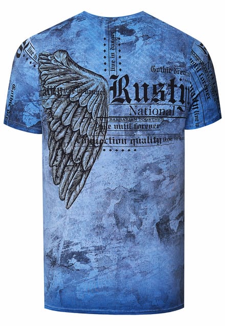 Biker T-shirt met all-over print
