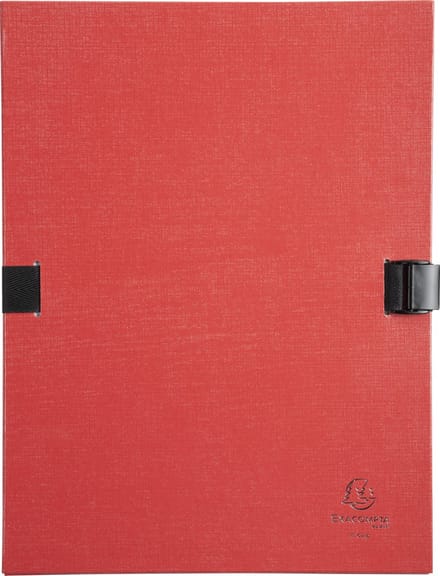 Exacompta 10x N'CLIP® Map uitrekbare rug en klep - Rood - 21509E
