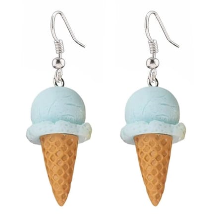 Fako Bijoux® - Oorbellen - IJsjes - Hoorntjes - Blauw