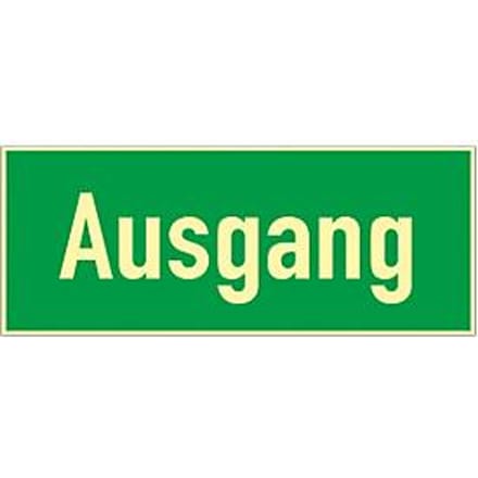 Bord uitgang, HLF, folie, zelfklevend