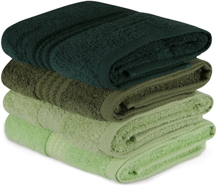 Asir - Handdoekset - Lichtgroen - 50 x 90 cm - 4 Stuks