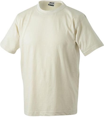 James and Nicholson Unisex Zware Ronde Tee (Steen)