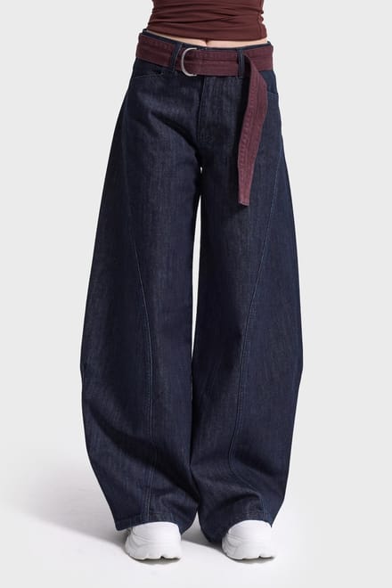 It's Basic - BARREL BALLOON MID RISE JEANS