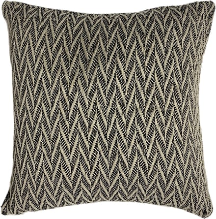 Tiseco Home Studio Sierkussen - White Effen Velours - 45 x 45 cm - - 3414BLACK-45 x 45 cm