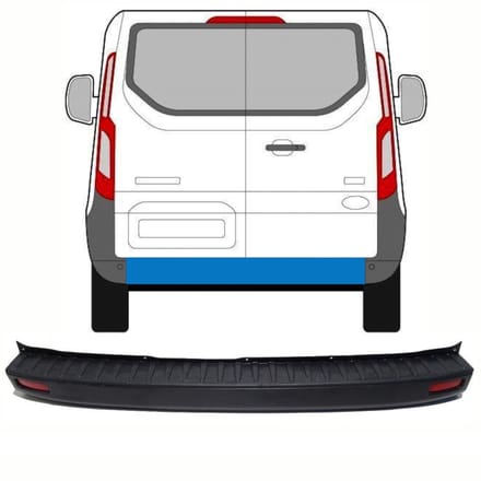 Achterbumper voor Ford Transit Custom 2013-2023