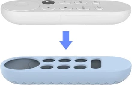 Knaak Luxe Soft Case Cover - Siliconen Hoesje Geschikt voor Google Chromecast (2020) - Wit