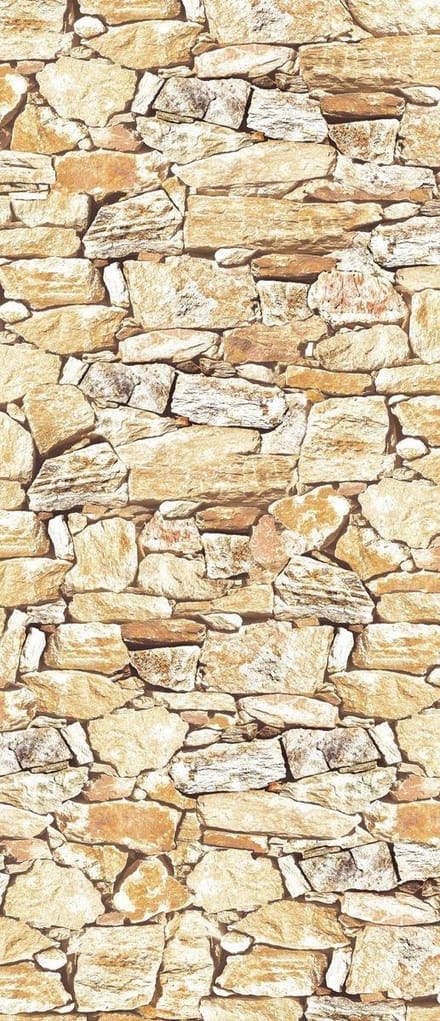Deursticker Muursticker Muur | Geel | 91x211cm