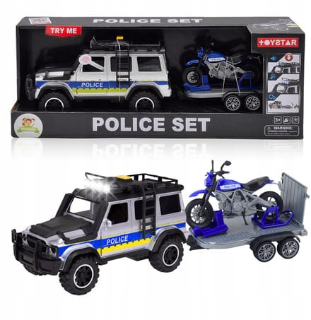 Politie SUV met Motor: Licht & Geluid, Openende Deuren