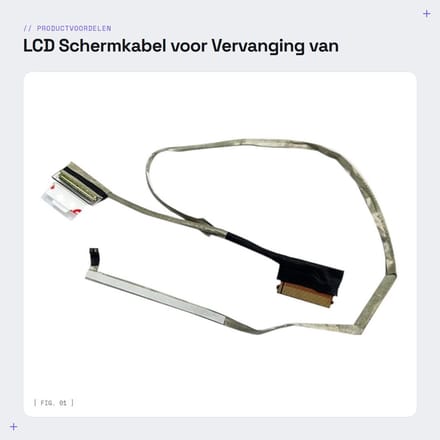 Dailygoods - LCD Schermkabel voor Vervanging van Laptopmodellen, 40 Pins