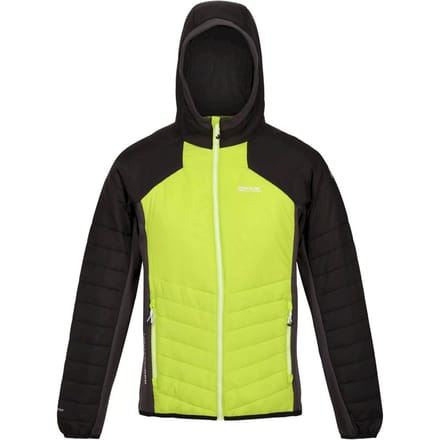 Regatta Heren Trutton Hooded Soft Shell Jacket (Helder kiwi/zwart)