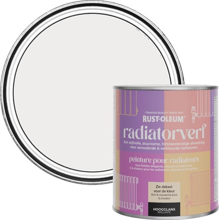 Rust-Oleum Grijs Radiatorverf Hoogglans - Fleur 750ml