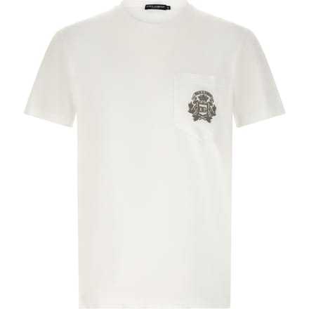 Dolce & Gabbana Witte Katoenen T-Shirt