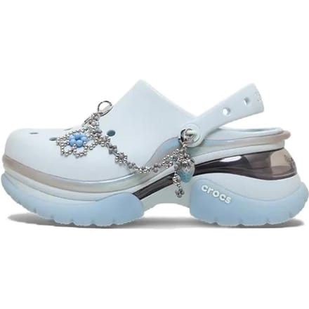 Crocs Little Dolphin Klompen Dames Steam Ice 33-34 white