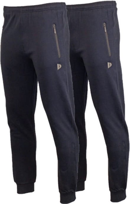2-Pack Donnay - Joggingbroek met elastiek (Jack) - Sportbroek - Heren - Navy (010) - maat L