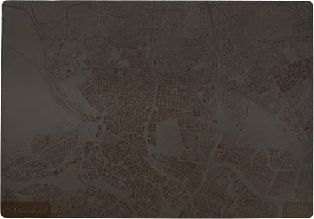 Place Maps Placemat Stadskaart Rotterdam - Kunstleer - Mosgroen - 1 Stuk