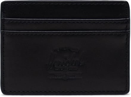 Charlie Leather RFID - Black / Kaarthouder - pasjeshouder met RFID blocking layer / leder / Beperkte Levenslange Garantie / Zwart