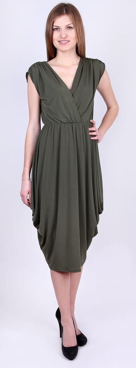 KARDASHIAN STYLE groene midi-jurk van John Zack