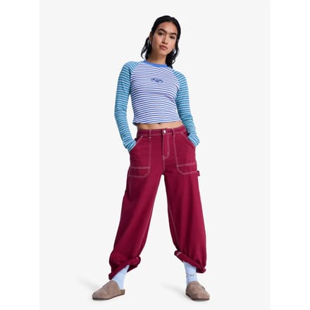 Roxy Howling Rails Broek Roze M Vrouw