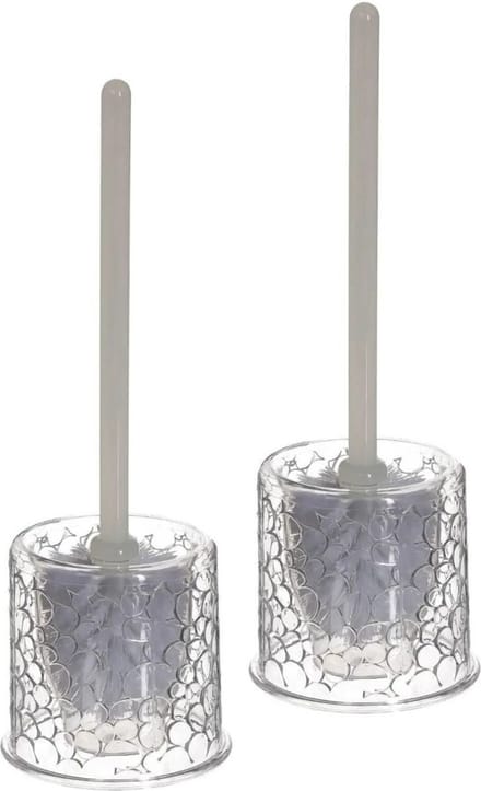 5Five - 2x stuks WC-/toiletborstels met houder kunststof 37 cm