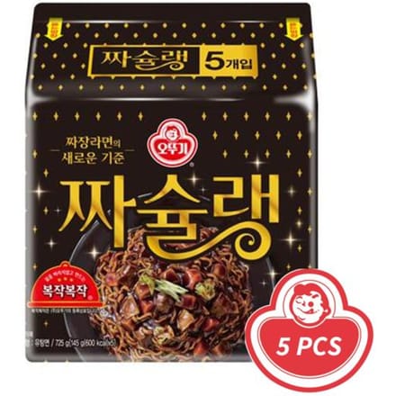Ottogi Jjachelin/Jjajang-Ramyeon 145 g x 5 (3 opties) 10PCS
