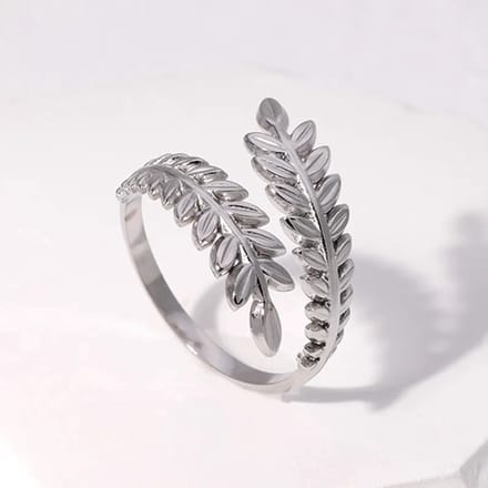 JewelGalerie-Ringen-Open Bladeren-Zilver