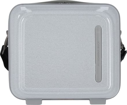 MANDARINA DUCK Cosmetische tas Logoduck + Glitter Beauty Case Glitter Silver Grijs