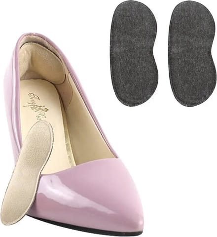 KELERINO. Hielbeschermers Suede - Zelfklevend - 2 stuks - Zwart