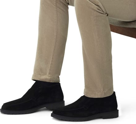 Manfield - Heren - Zwarte suède boots - Maat 40