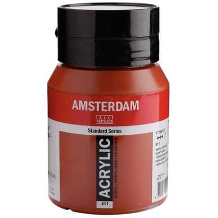 Amsterdam Standard Series Acrylverf Pot 500 ml Sienna Gebrand 411
