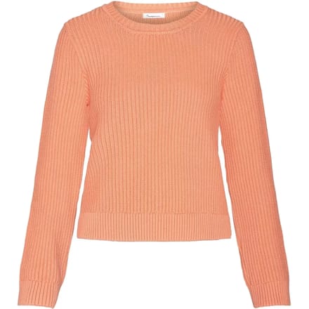 Damestrui met ronde hals KnowledgeCotton Apparel Knitted OCS/Vegan