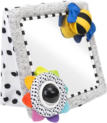 Sassy - Vloerspiegel Baby - Zachte frame - Met bij en Tracker bal - See Me Floor Mirror
