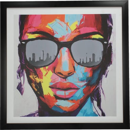 Wants&Needs Canvas Wanddecoratie SunGlases Multi 50 X 1.7 X 50