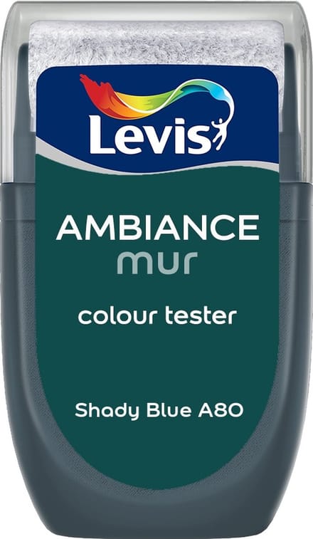 Levis - Muurverf Kleurtester Mat Mix - Shady Blue A80 - Mengverf - 30 Ml