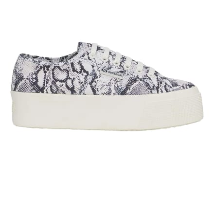 Superga Dames/Dames 2790 Slangenprint Trainers (Wit Avorio/Navy)