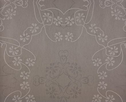 Dutch Wallcoverings Vlies bloem/damast - grijs/beige