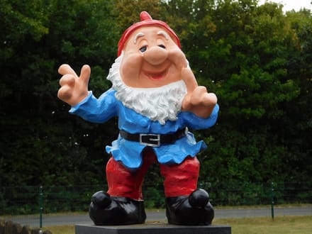 Eenmalig: Beeld Kabouter Blauw - 57 cm - Polystone