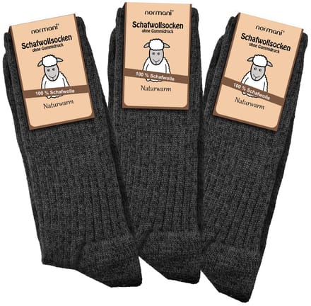 3 paar sokken van schapenwol
