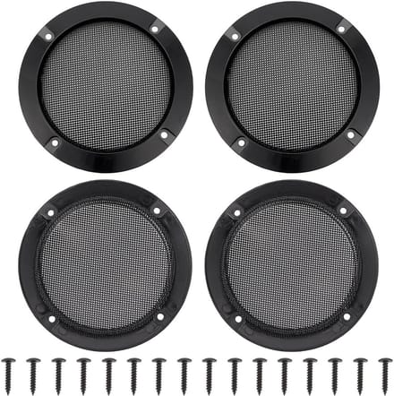 Luidspreker Grill Covers - Speaker Beschermers - Audio Bescherming - Stevig Frame Ontwerp - 10Cm Diameter - Zwart