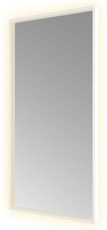 Hotbath &More Mirrors Square LED Badkamerspiegel - Rechthoek - 100 x 50 cm - Mat Wit
